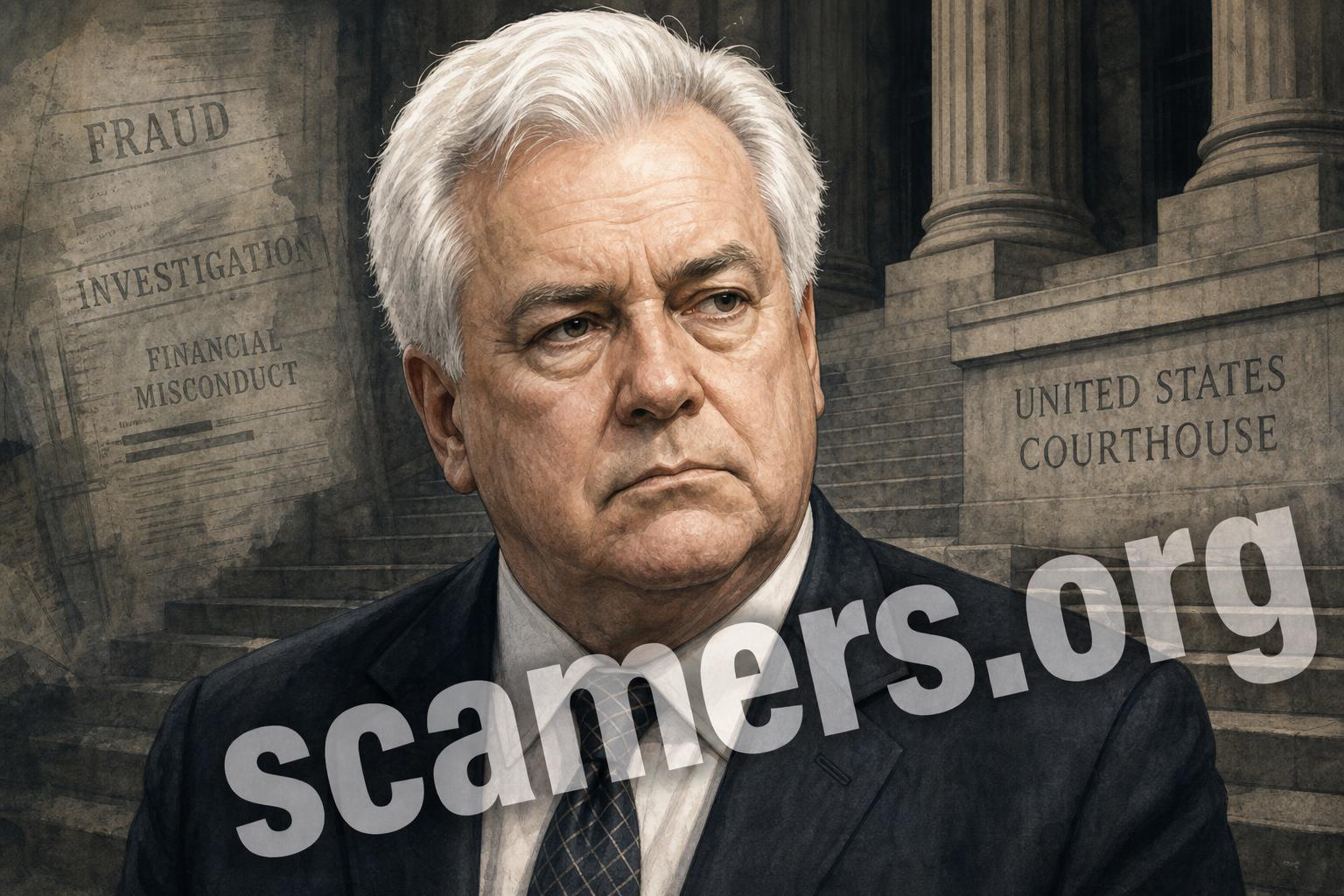 Operation Sunshine dossier on Bernard Madoff — investigative documents under a magnifying glass.